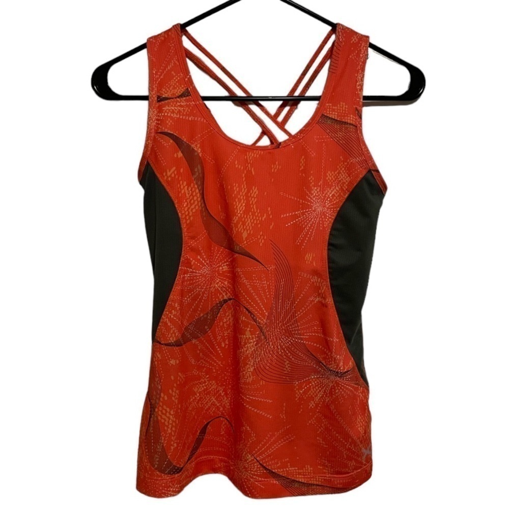 Xersion Size Small Orange and Gray Workout Tank